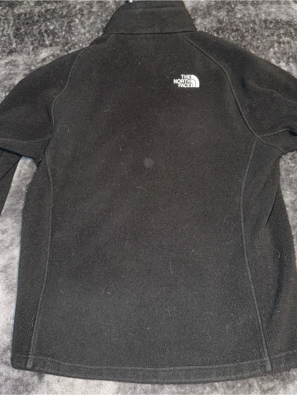 The North Face Kids Black Full-Zip Fleece Jacket with Logo